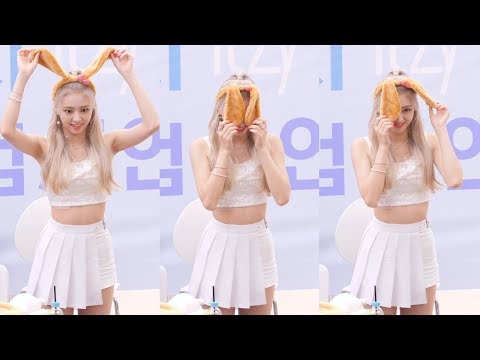 190825 ITZY (있지) 유나 YUNA 호박고구마 성대모사 보여주는 마무리 토크 4K 직캠 @ 코엑스 팬사인회 by Spinel