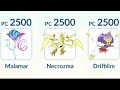 MALAMAR, NECROZMA, DRIFBLIM 