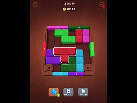 Wood Away Block Puzzle Level 10 Walkthrough #games #gaming #blockpuzzlegame