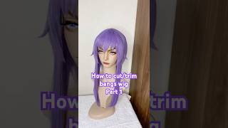 How To Cuttrim Cosplay Wig Bangs Style Shinoa Hiragi Wig