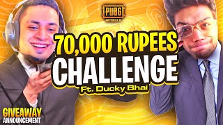 Desafío de 70,000 rupias en TDM con Ducky Bhai en PUBG Mobile !! screenshot 5
