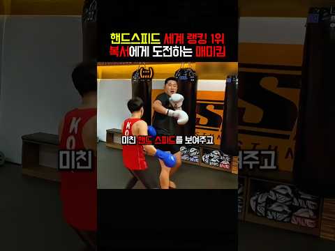 핸드스피드 세계 랭킹 1위 복서에게 도전하는 매미킴