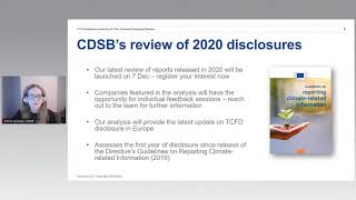 TCFD disclosure under the EU Non-Financial Reporting Directive