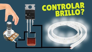 WITH A MOSFET WE CONTROL THE BRIGHTNESS OF THE LED LIGHTS