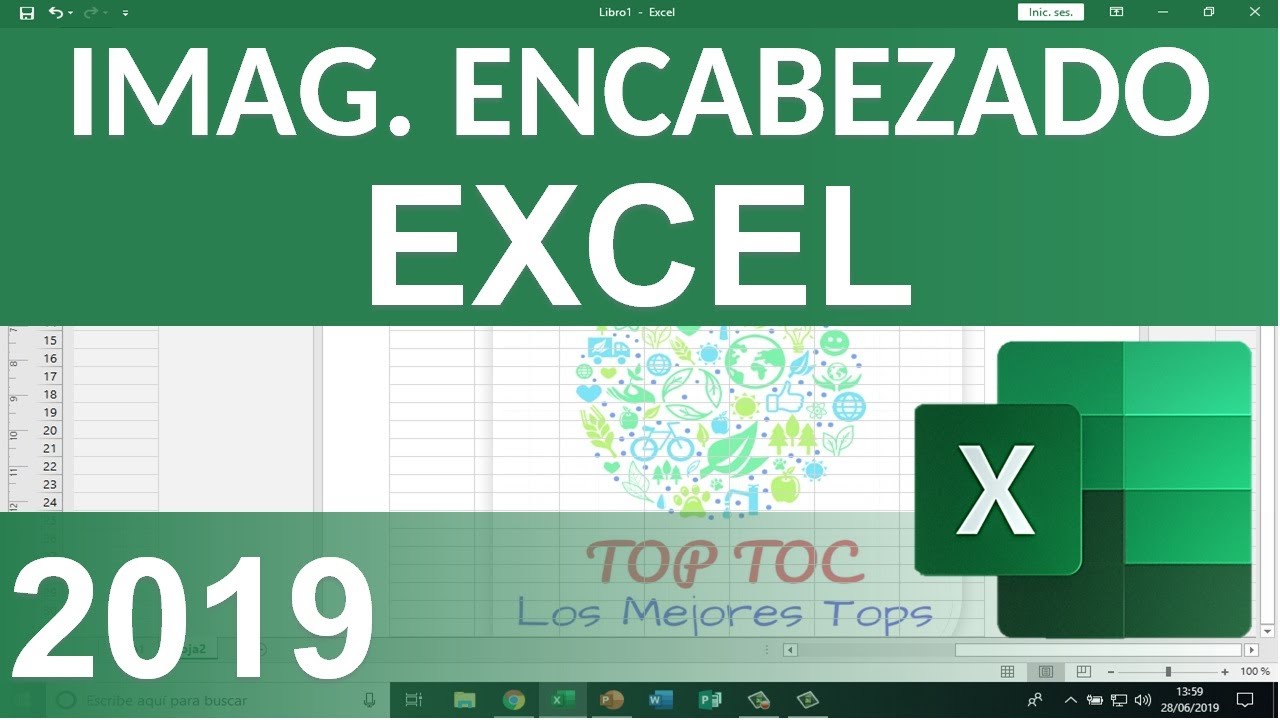 Insertar Imagen en Encabezado de Excel 2019 - YouTube