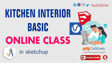INTERIOR DESIGN IN SKETCHUP_KITCHEN INTERIOR MAKING_SKETCHUP ONLINE CLASS_SKETCHUP TUTORIALS