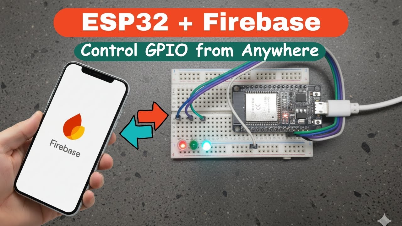 Control ESP32 GPIO Using Firebase Realtime Database from Anywhere ...