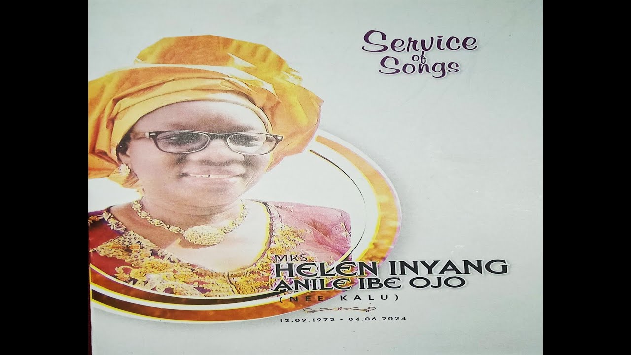 Mrs. Inyang PCN LEKKI PARISH // SERVICE OF SONGS IN HONOR OF LATE MRS. HELEN INYANG ...