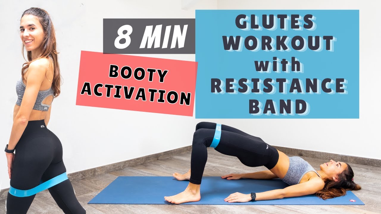 BOOTY BAND WORKOUT, Here's a quick Saturday morning glute workout for you  to try! It will definitely fire up and plump that 🍑! I'm using a medium  glute resistance band