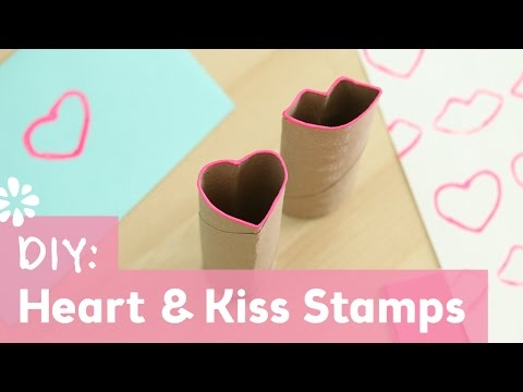 DIY Heart & Kiss Stamps