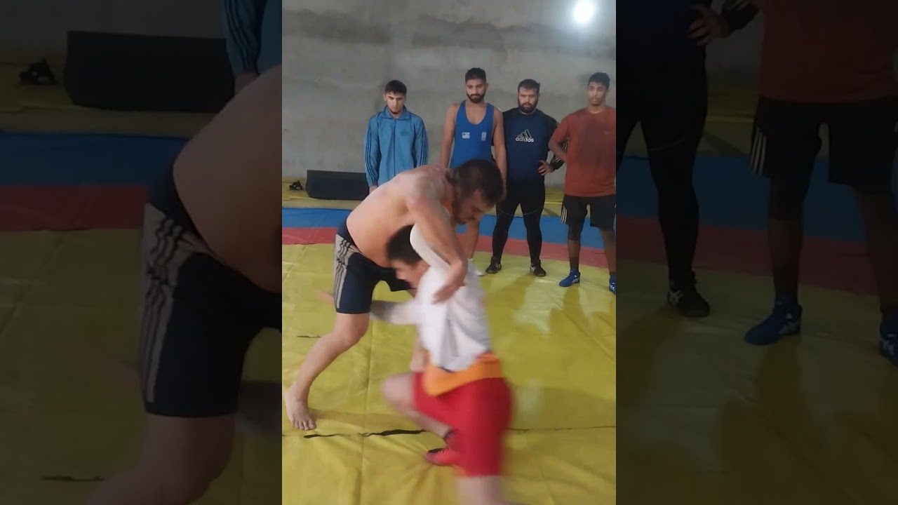 Abu Abida Pehlwan wrestling technique With Muhammad Umar Pehlwan Rustam Pak o Hind Gold Medlist