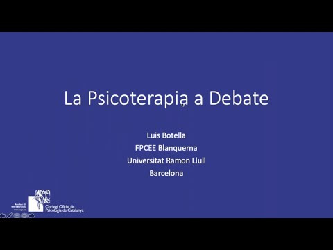 Vídeo: Psicoteràpia. Eficiència