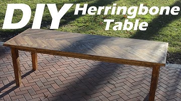$20 DIY Dining Table* $203.57 Profit *6 Months To Pay For Itself! How To Build A Herringbone Table