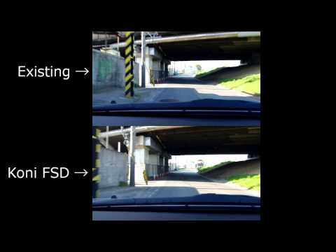 マツダ アクセラ 純正ショックとKONI FSD比較[mazda3 Existing Shocks/KONI FSD Comparson]