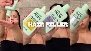 Curly Hair Routine Ft. Garnier Fructis Hair Filler 3C Curl Pattern