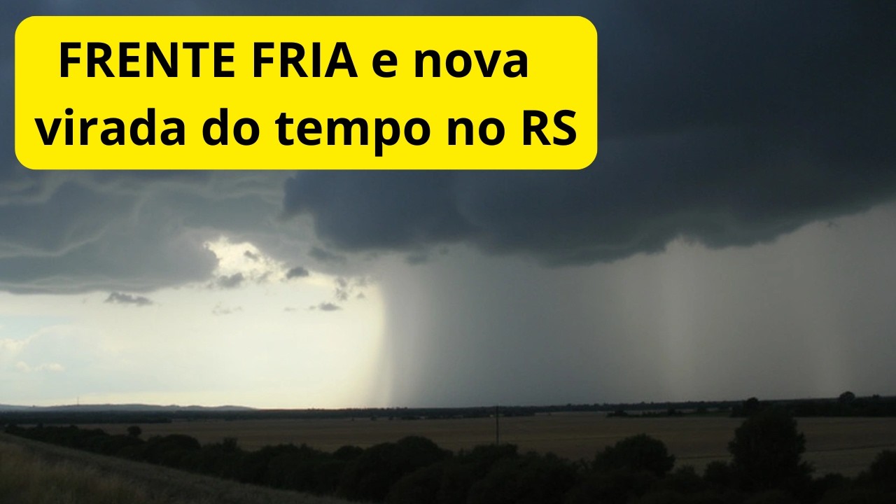 NOVA FRENTE FRIA para o RS.
