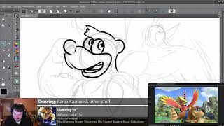 D2E Streams - Dustin draws some cartoons! - Episode 1