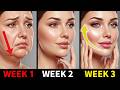 Mewing + Face Yoga to Eliminate Double Chin & Sculpt Your Jawline FAST