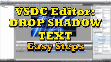 VSDC Editor: Drop Shadow Text - Easy Steps