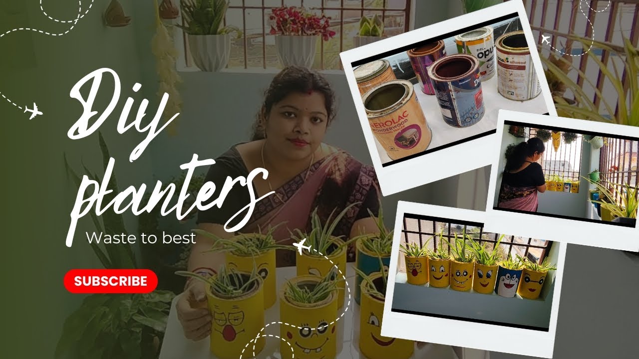 DIY Planters 🌿 Waste to Best #HomeGarden #DIY #Recycle #GardenDecor #PlantLovers