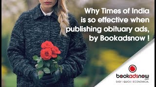Times of India Obituary - Effectiveness of TOI Obituary Advertisement in India