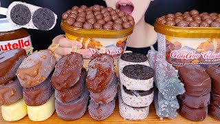 ASMR MALTESERS MAGNUM CHOCOLATE ICE CREAM DESSERT MUKBANG 몰티져스 초콜릿 아이스크림 먹방 チョコレート 咀嚼音 EATING SOUNDS