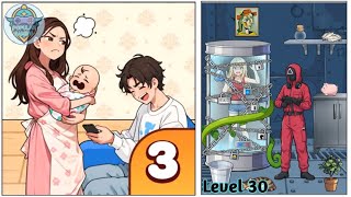 Brain Puzzle 3 Crazy Mind Level 30: Help The Girl Escape !Gameplay Solution