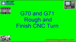 Using G71 and G70 On A Fanuc CNC Lathe