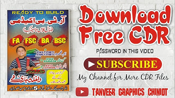 How to make Academy (Tution Centre) Flex Design Design in CorelDRAW ll Download Free CDR File ll