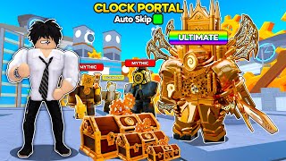 DR4GONS SỬ DỤNG TẤT CẢ UNIT SỰ KIỆN CLOCK AUTO SKIP LEO TOP ENDLESS TRONG TOILET TOWER DEFENSE