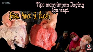 #dailyvlog || Tips menyimpan Daging Iga/Daging Sapi di Freezer agar Fresh & Awet