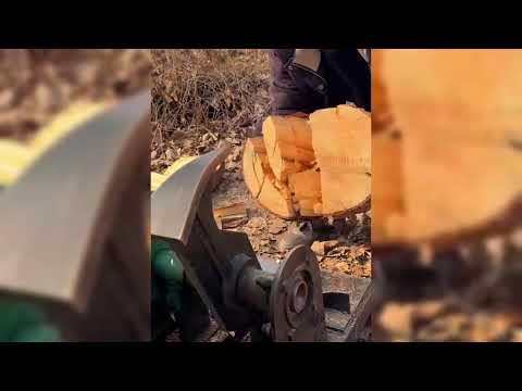 SECRET FACTORY TECHNIQUE: ULTRA-THIN WOOD SLAB PLANING WITH POWERFUL MACHINERY!
