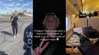 Full xQc & Adin Ross Heading off to Vegas in a Private Jet News