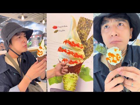 Video Kem Wasabi Trứng Cá Chuồn Sống Rong Biển Nghe Phát Sợ... - youtube