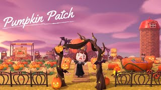 PUMPKIN PATCH SPEED BUILD (Using all Halloween DIY RECIPES) | Animal Crossing: New Horizons
