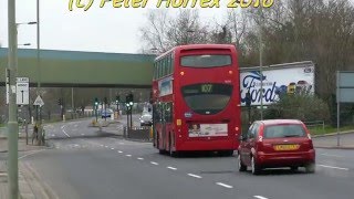 Metroline buses on routes 107 & 307 Barnet 13th Feb 2016