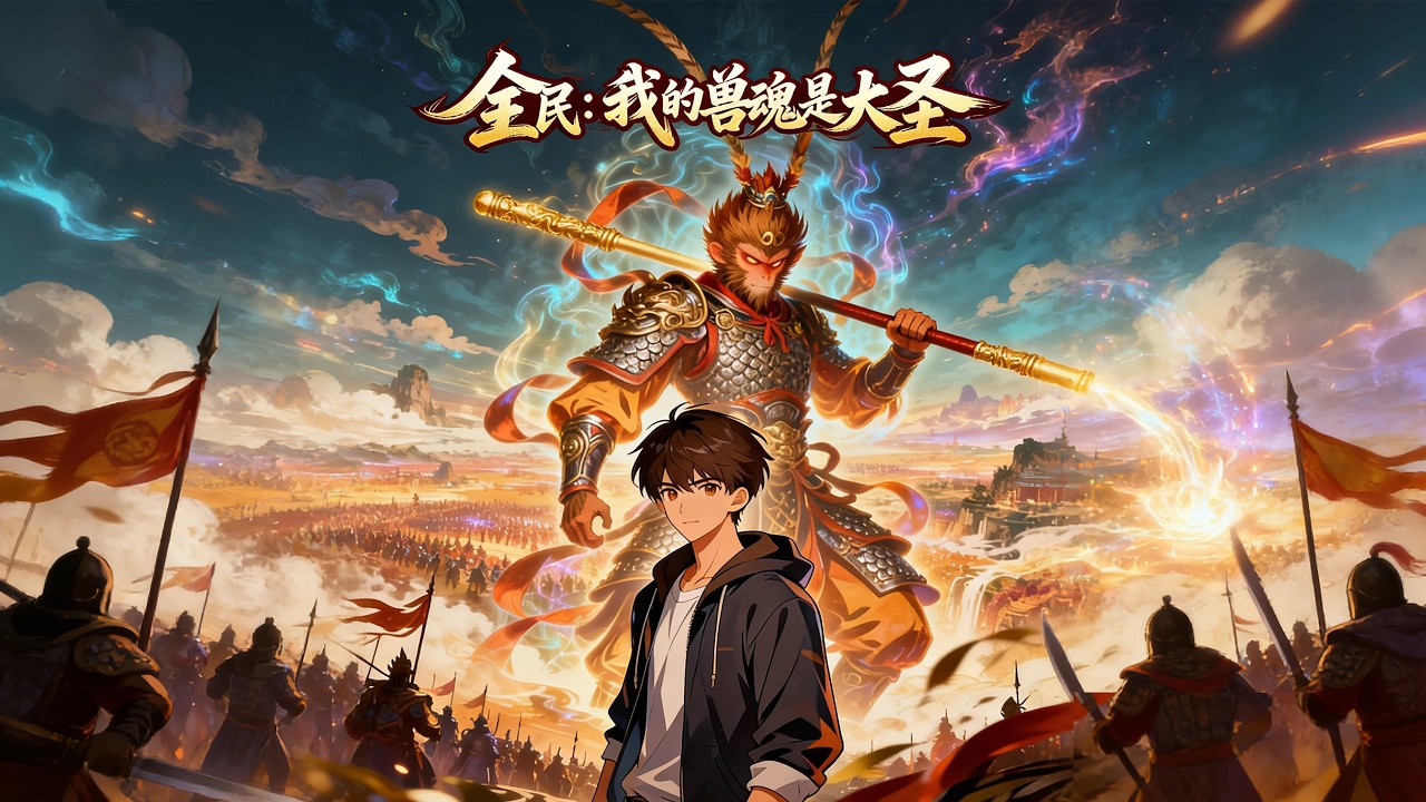 【FULL】《全民：我的兽魂是齐天大圣》全民兽魂时代，高考状元竟觉醒 F 级猴子遭尽嘲讽！一朝觉醒齐天大圣，执棒斩神逆苍穹！#原创动画 #漫画 #中文全集