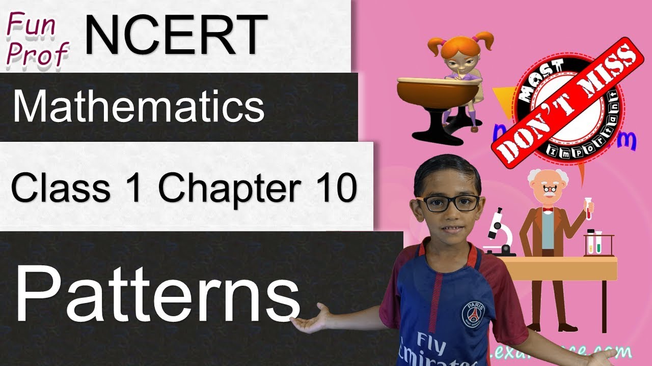 NCERT Class 1 Mathematics Chapter 10: Patterns | English | CBSE | Maths ...