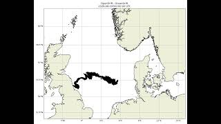 Simulating drift of plastic nurdles from mouth of river Tyne