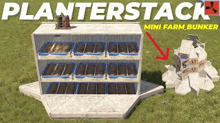 PLANTERBOX Sorta Stacking + NEW Mini Double Bunker Temple Farm Base | RUST