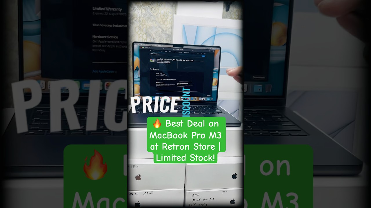 🔥 Best Deal on MacBook Pro M3 at Retron Store | Limited Stock! #macbookm3  #macbookdeals #shorts