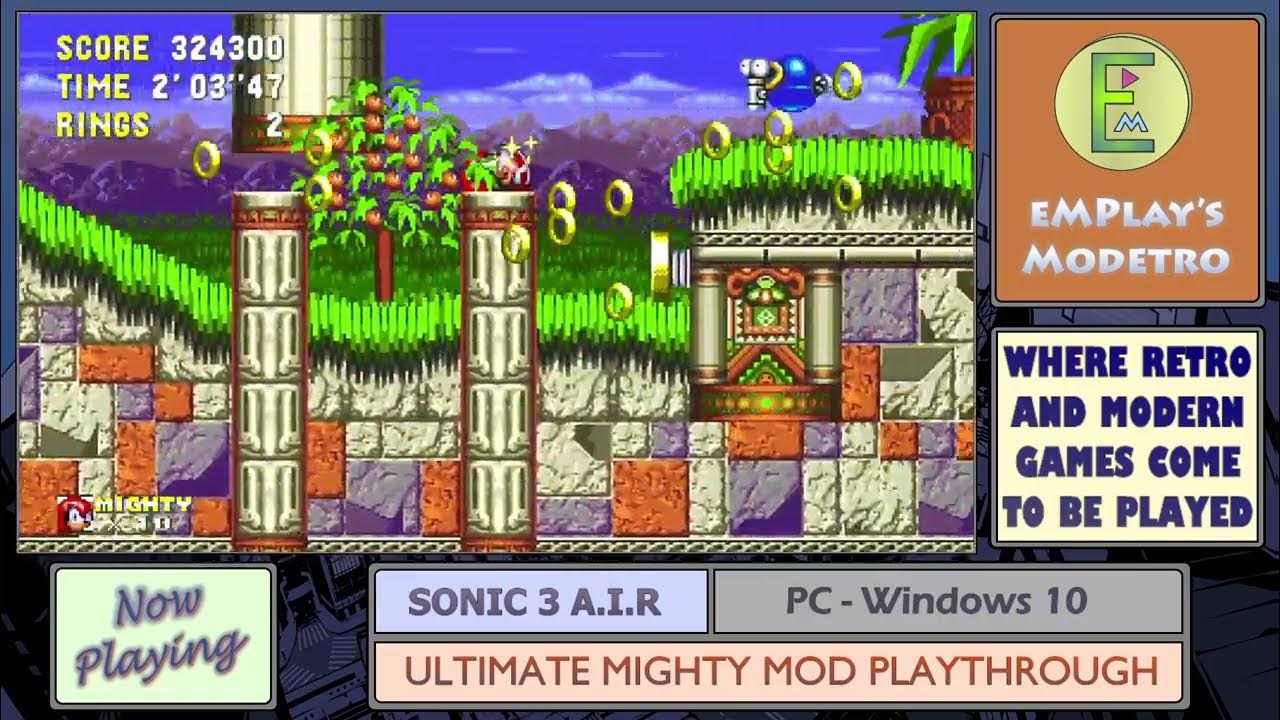 Mighty The Armadillo  Sonic 3 A.I.R. Mods ⭐️ Gameplay 