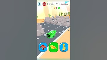 Shape-shifting Gameplay Master Level 713 Gameplay iOS,Android New  Reverse drive #shortsfeed #shorts