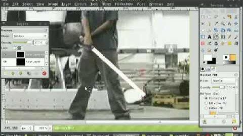 How to create a lightsaber effect video using Gimp for free!!