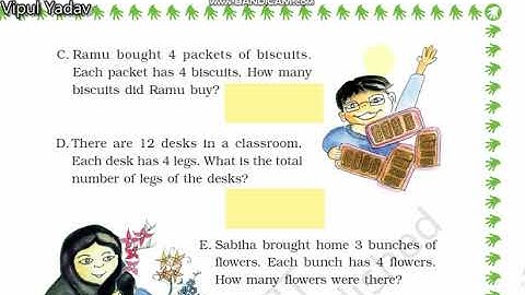 MATHEMATICS CLASS-3 CHAPTER-9 HOW MANY TIMES PAGE NO- 124 AND 125