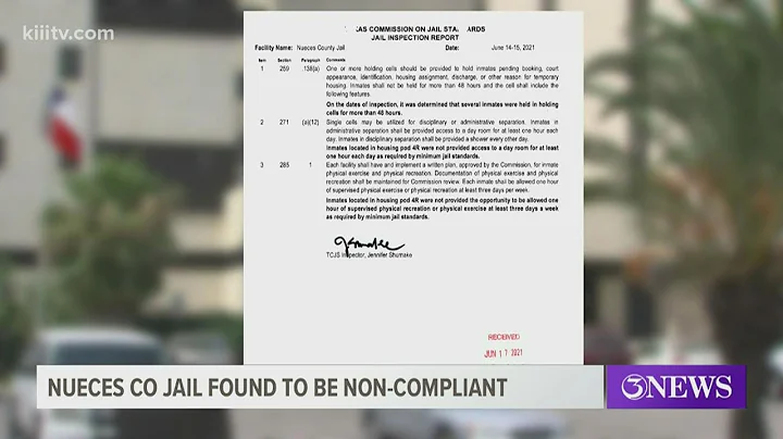 State inspection deems Nueces County Jail non-compliant