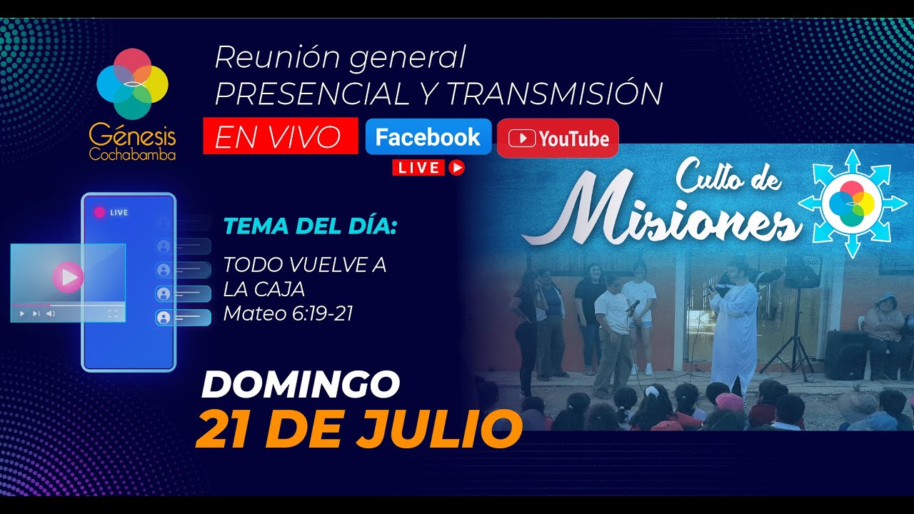 Transmisión en vivo - Domingo 21 de Julio - YouTube
