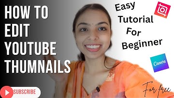 How to edit Youtube Thumbnails on Phone ✨ || Easy tutorial beginner 👍🏻
