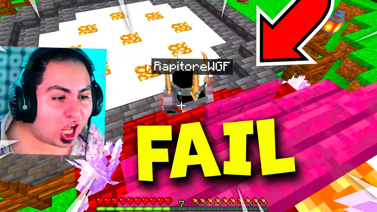 LYON FA UN MEGA FAIL IN LIVE SU MINECRAFT!!