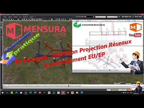 Astuce Mensura : TP Assainissement Création réseau EP et EU ( Projection Arbitraire)